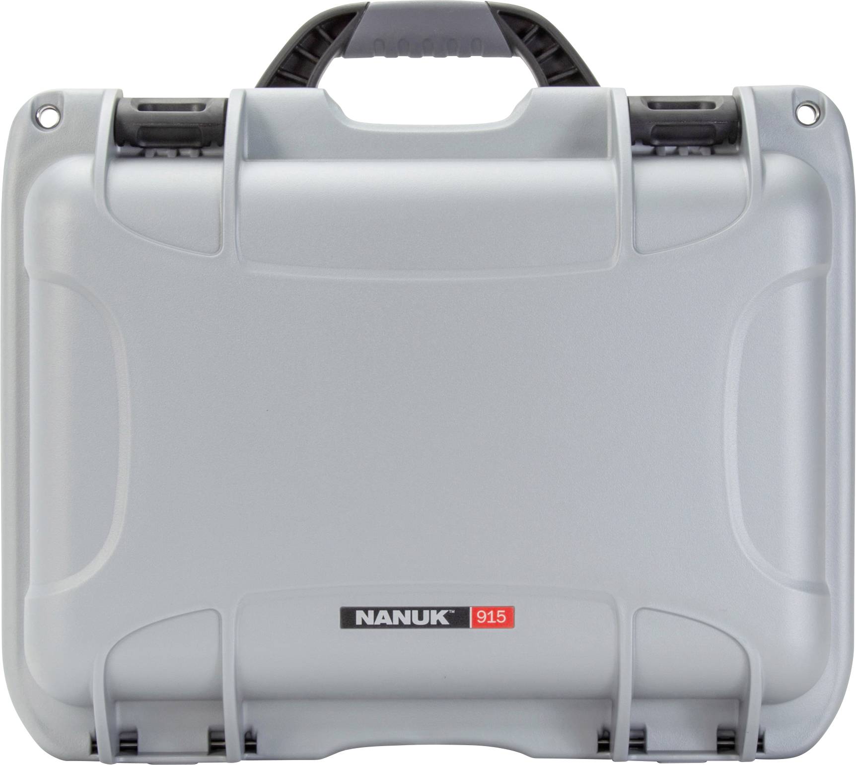 Grey, robust Nanuk 915 case with black handle, suitable for protecting delicate equipment.