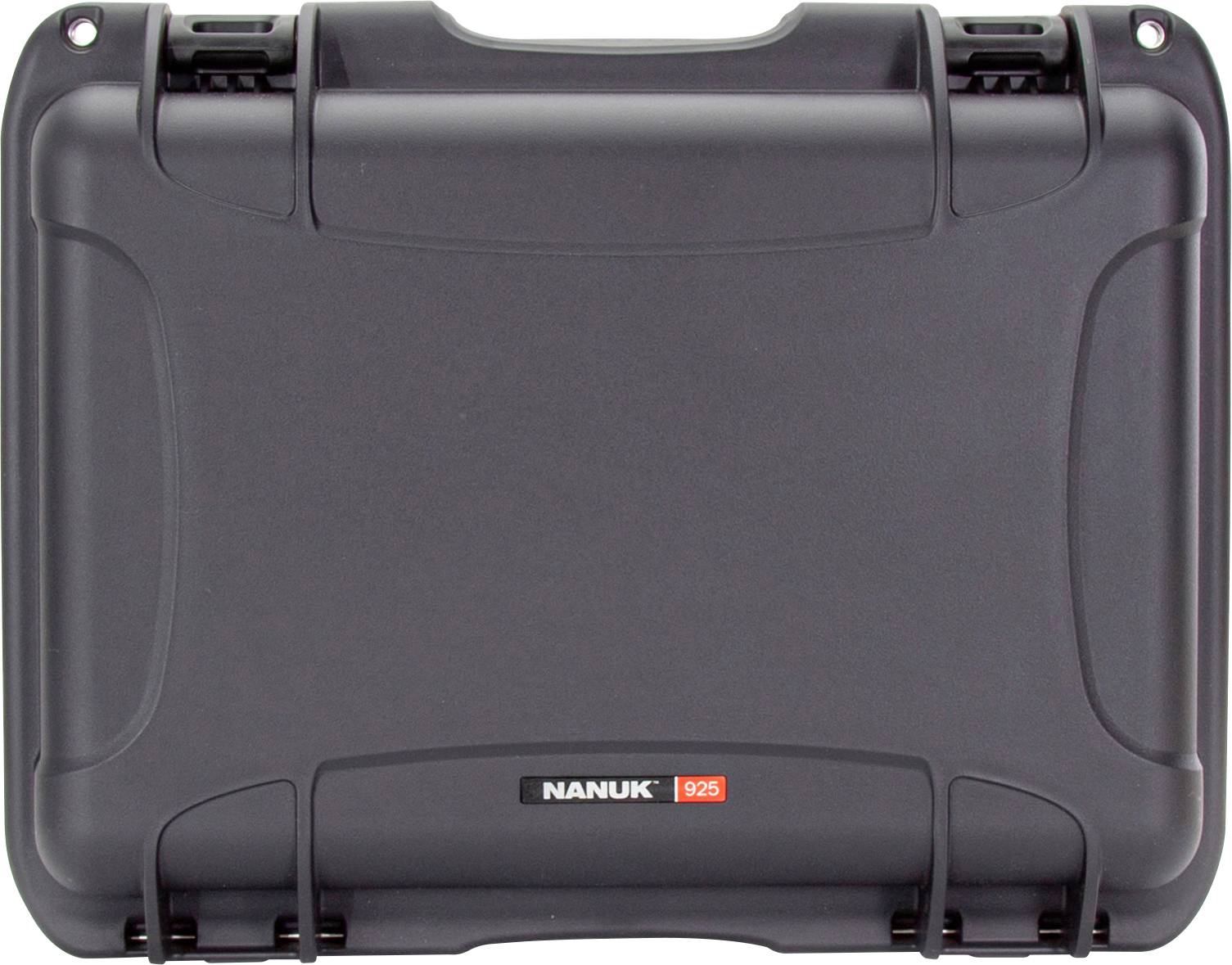 A black Nanuk case with a sturdy housing and robust locks, suitable for secure transportation and protection of items.