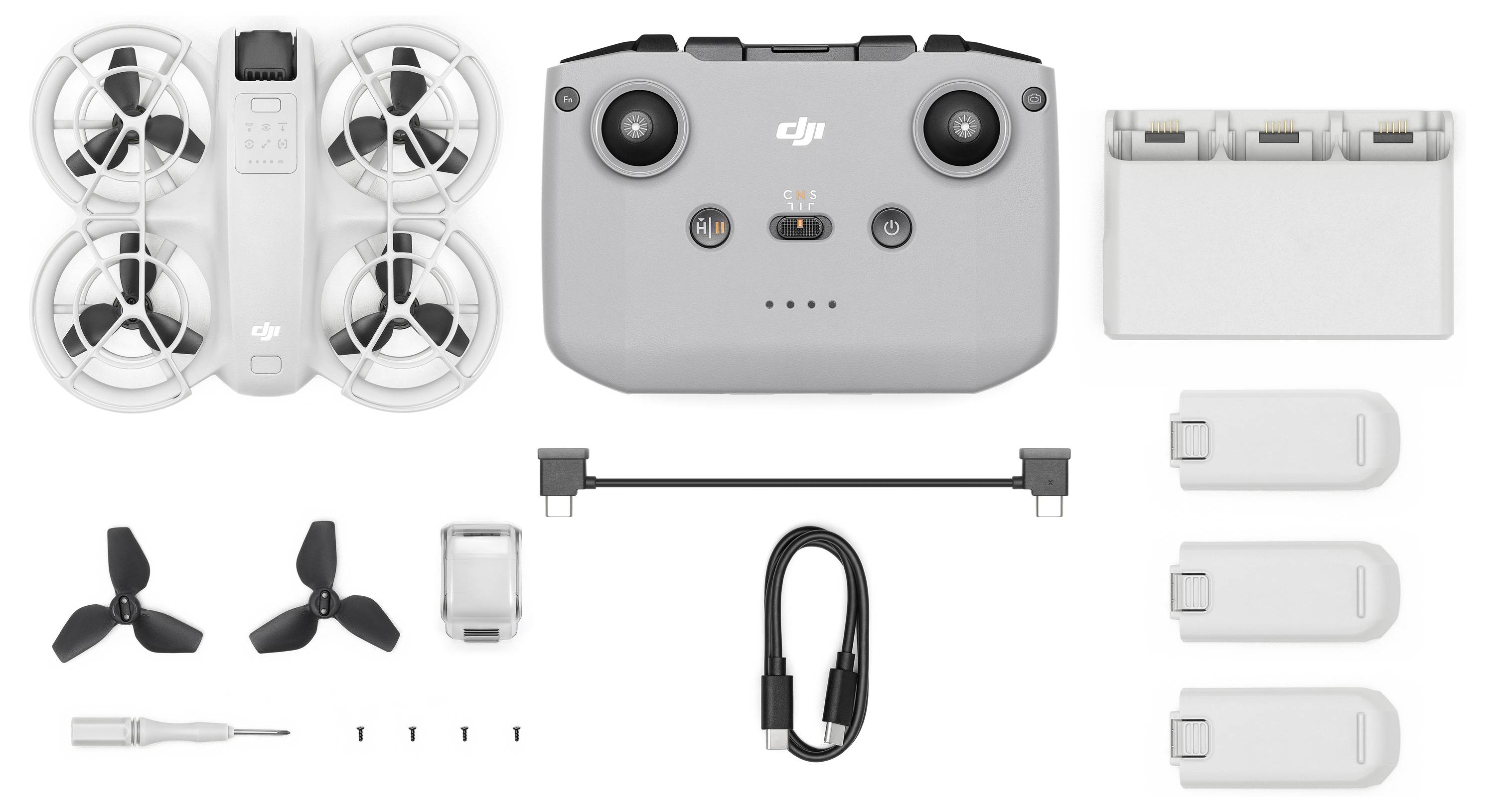 DJI Neo Fly More Combo Quadcopter 100% RtR Camera drone Light grey