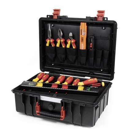 Wiha Basic Set L electric 18tlg 45530 Electrical contractor, Trades person, Apprentices, Professionals, VDE Tool box (+ tools)