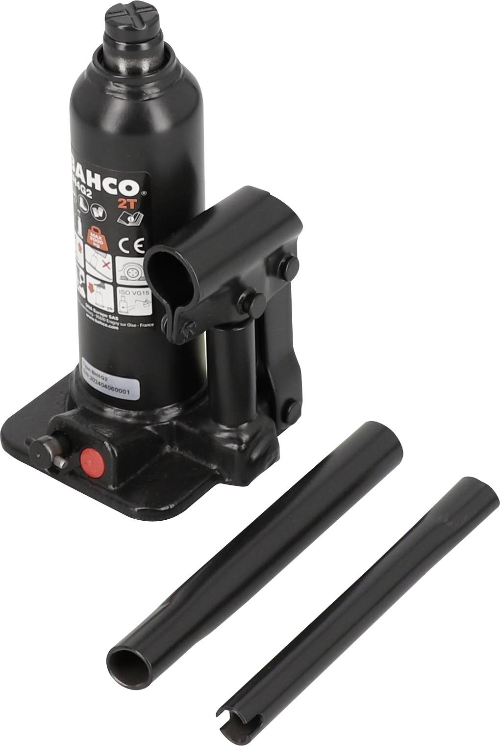 Bahco BH4G12 Hydraulic toe jack 12 t Working height: 230 - 440 mm