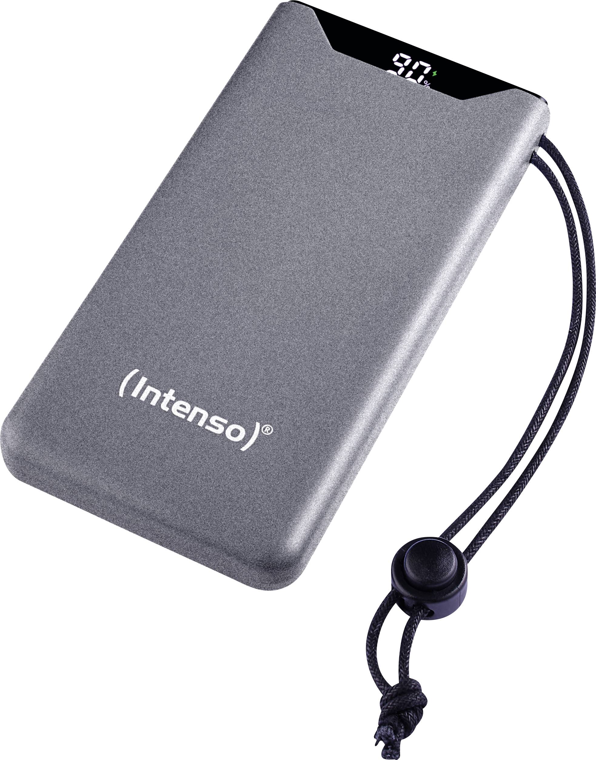 Intenso F10000 Power bank 10000 mAh Quick Charge, Power Delivery LiPo USB type A, USB C® Grey Status display