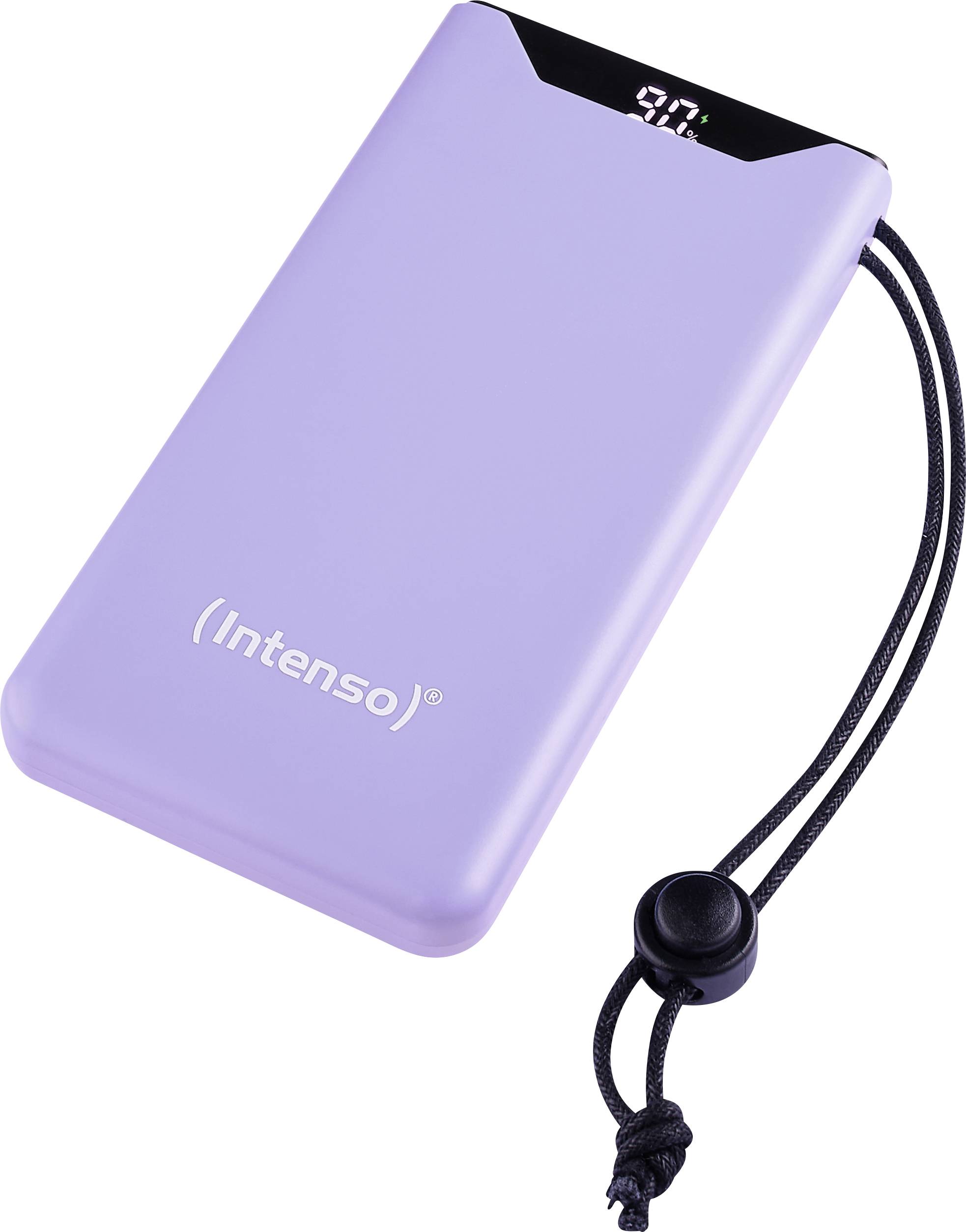 Intenso F10000 Power bank 10000 mAh Quick Charge, Power Delivery LiPo USB type A, USB C® Purple Status display