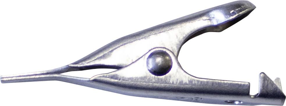 Mueller Electric BU-34X Mini alligator clamp Stainless steel Max. clamping range: 5.60 mm Length: 27.80 mm