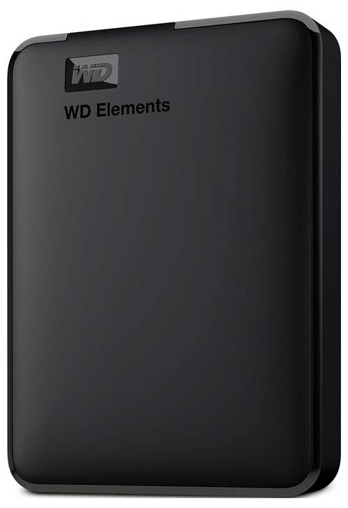 WD Elements Portable 6 TB 2.5" external hard drive USB A (USB 3.2 1st gen), Micro USB B (USB 3.2 1st gen) Black WDBHJS0060BBK-WESN