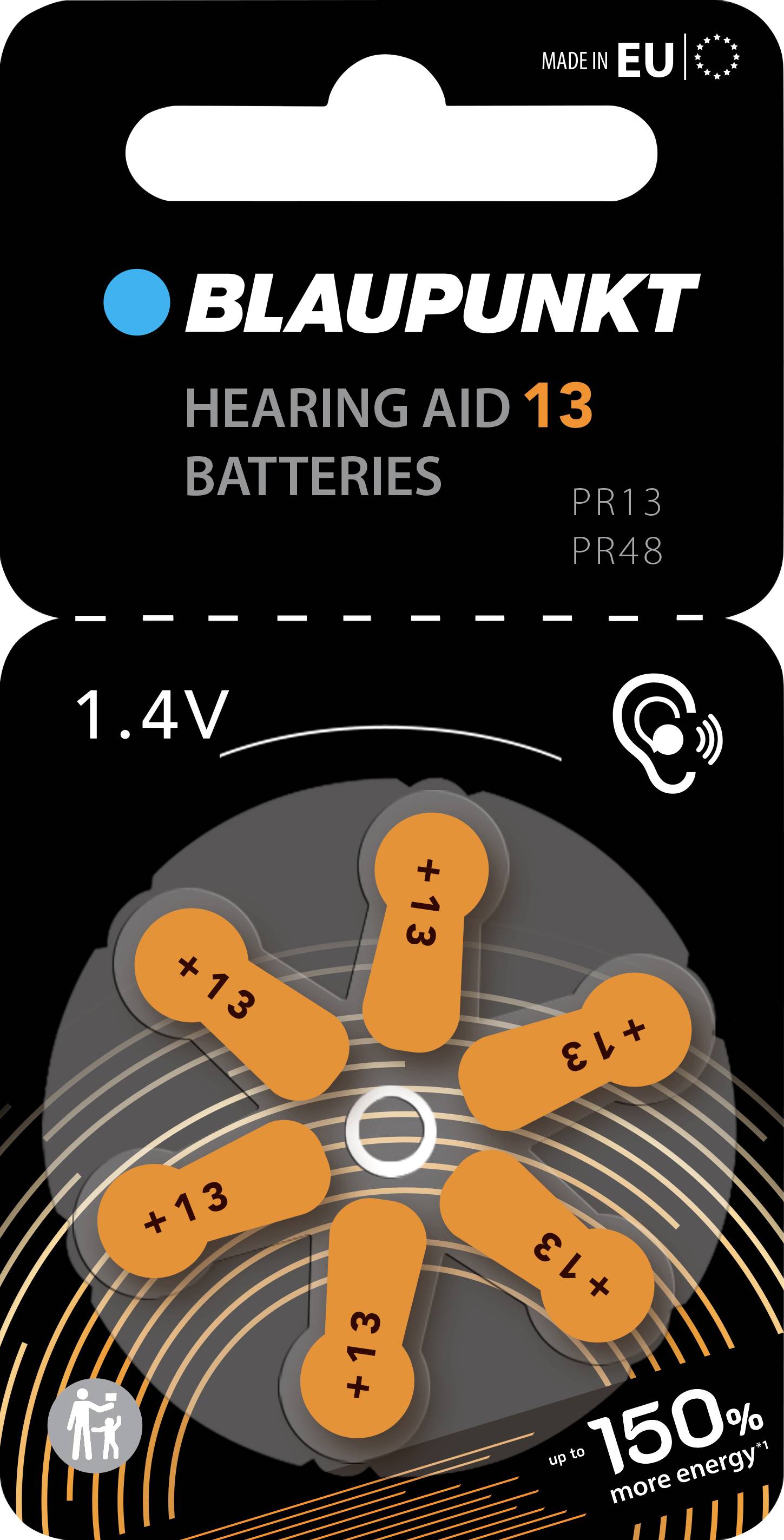 Blaupunkt Hearing aid battery PR48-13 6 pc(s) Zinc air