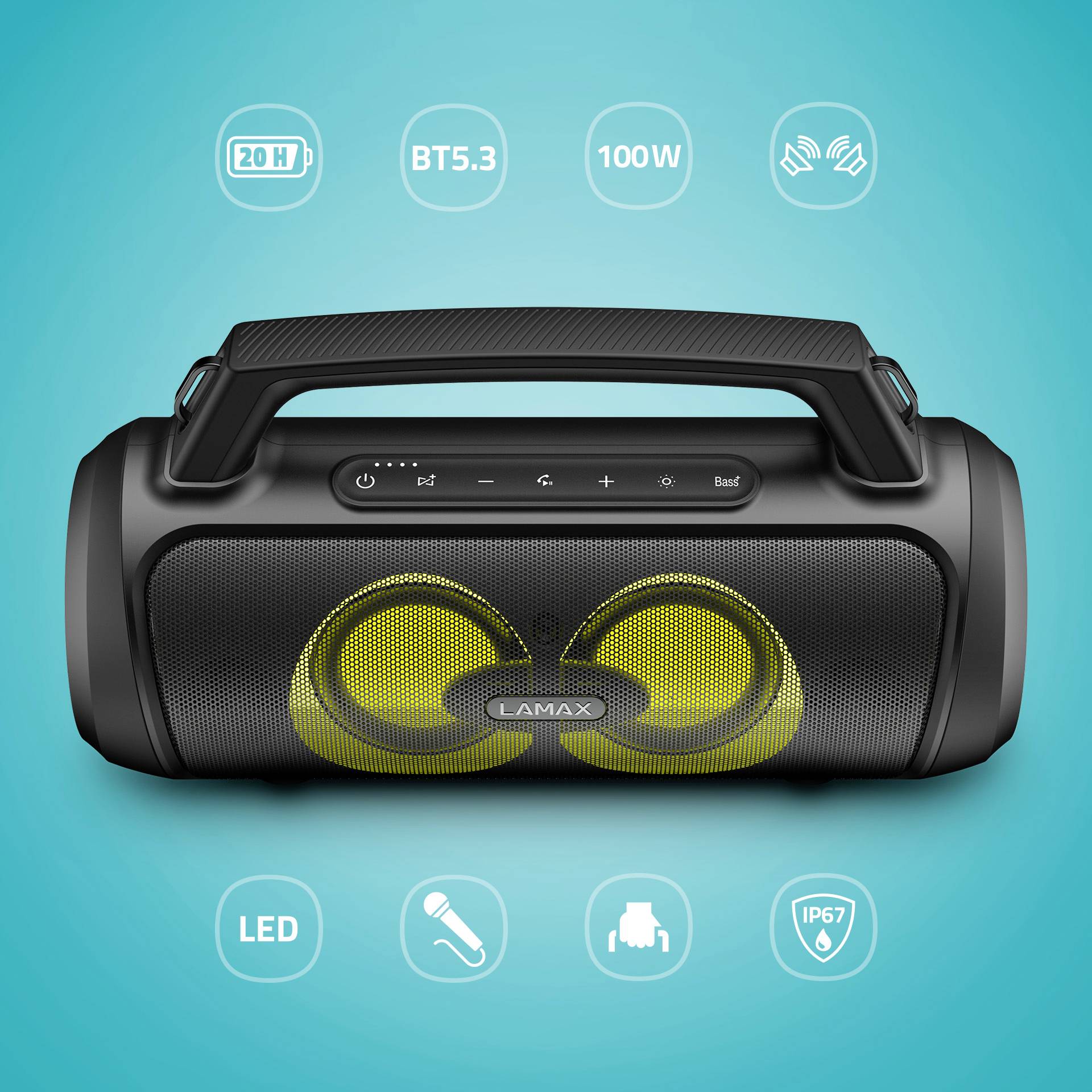 Lamax PartyGo1 Karaoke Incl. microphone