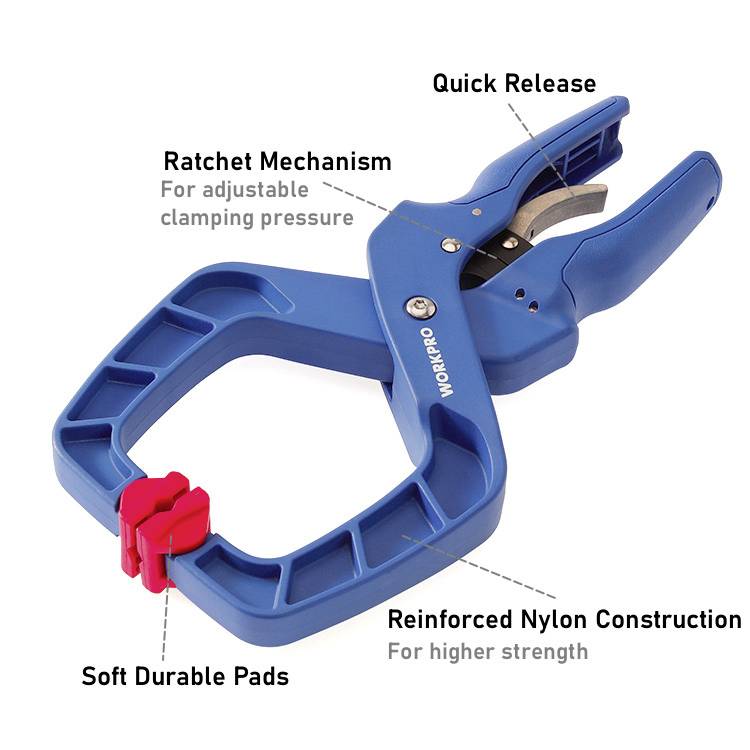 Ratchet clamp WorkPro WP232014 Span width (max.):50 mm Nosing length:50 mm
