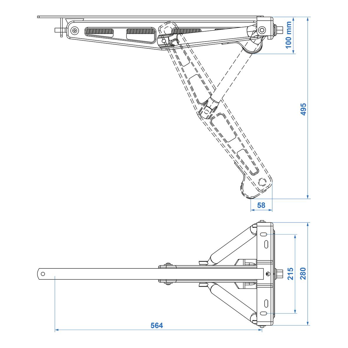 ProPlus Trailer support leg 1 pc(s)