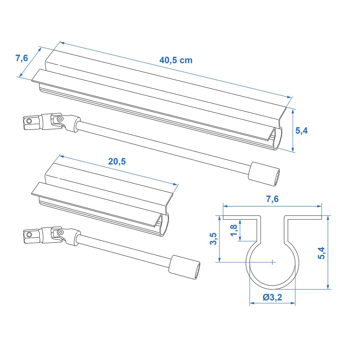 ProPlus Trailer prop stands 1 pc(s)