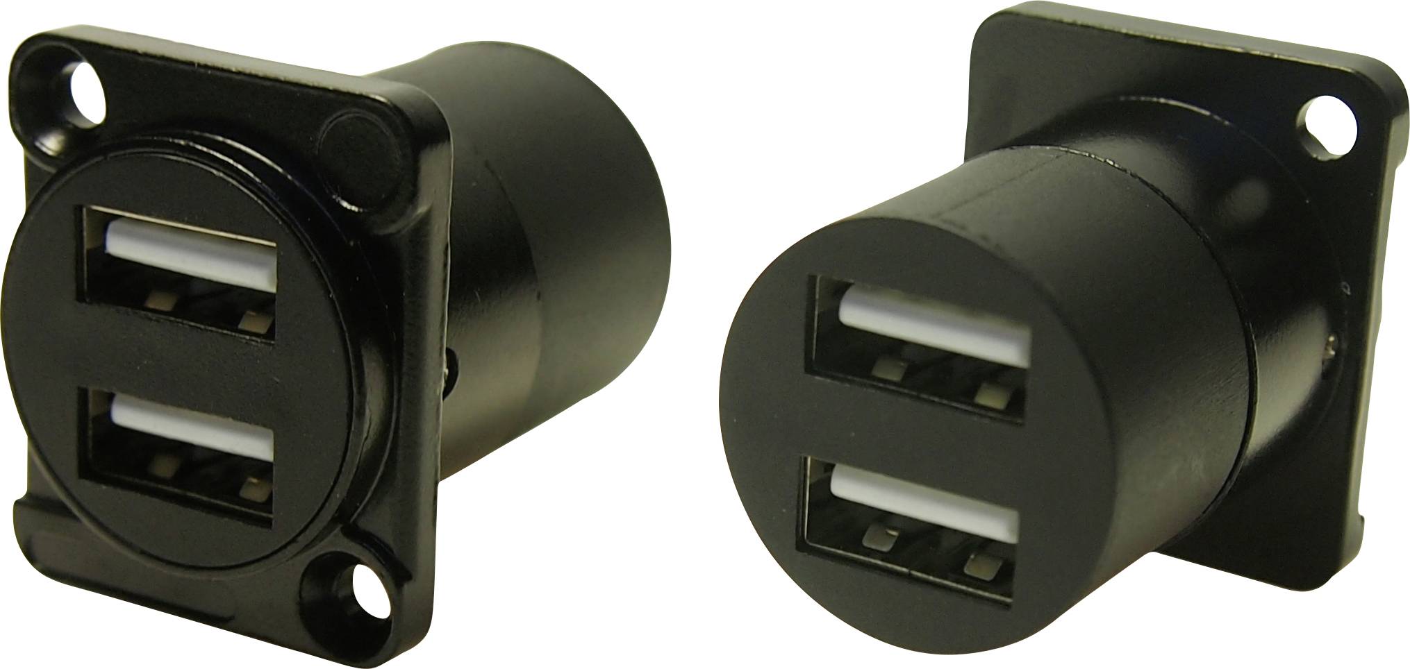 Dual USB 2.0 A-A FT BLACK METAL CSK Adapter CP30086 Cliff Content: 1 pc(s)
