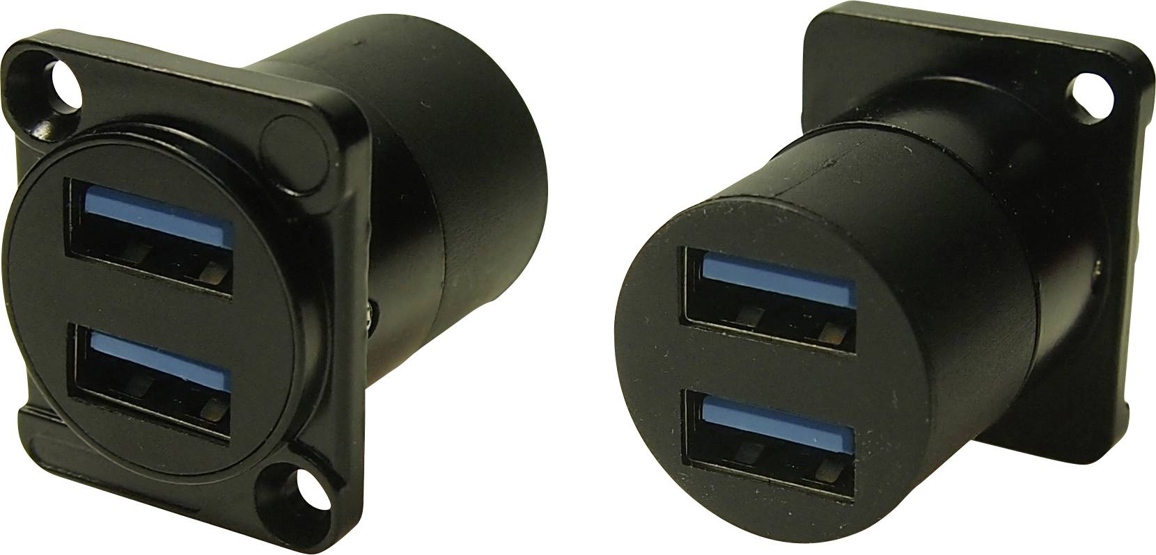 Dual USB3.0 A-A FT BLACK METAL CSK Adapter CP30088 Cliff Content: 1 pc(s)