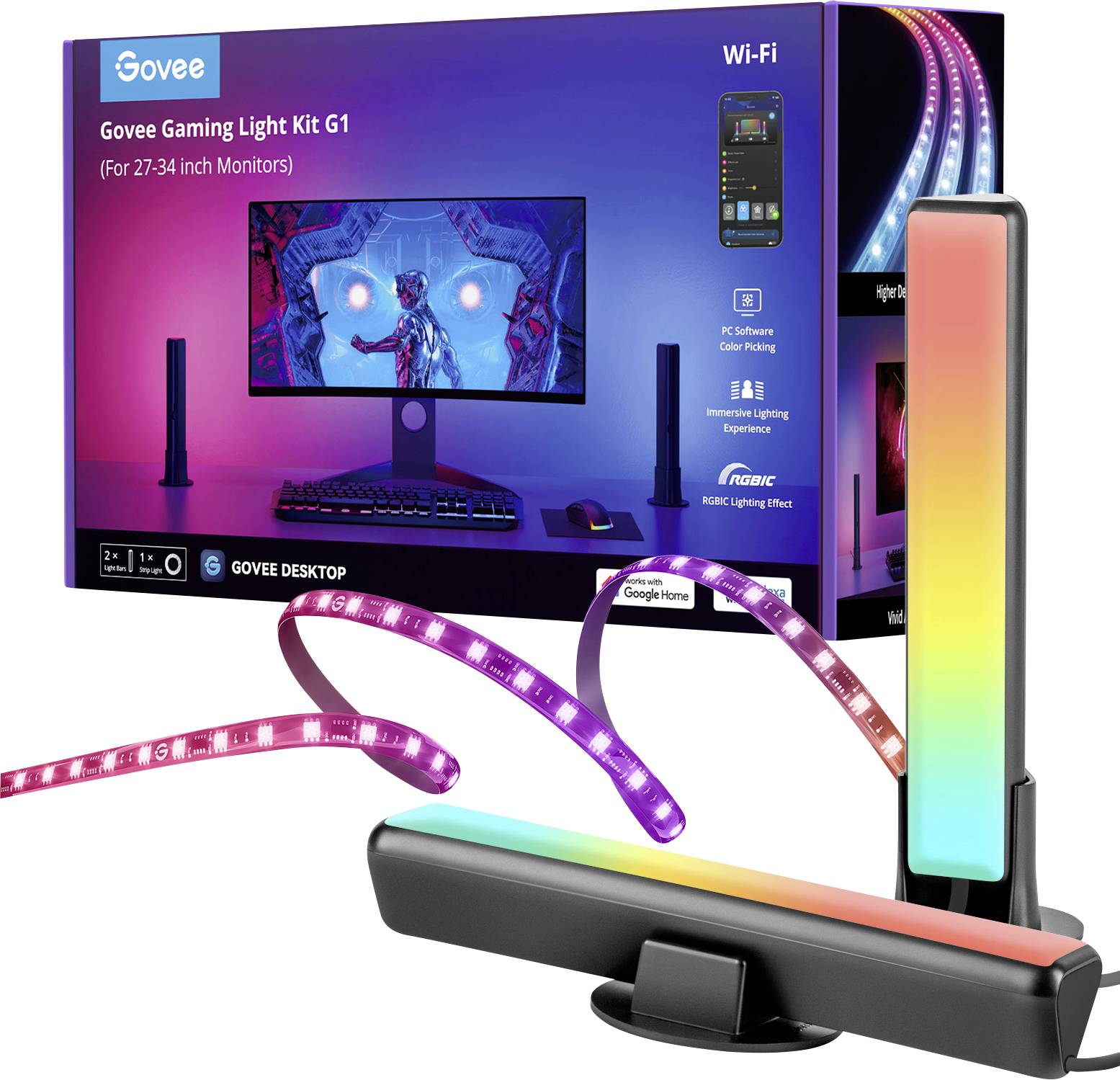 Govee PC Monitor Pro Kit for 27-34 inch Monitor H6608 LED strip light set EEC: G (A - G) 12 V, 100 V, 240 V 1 Set
