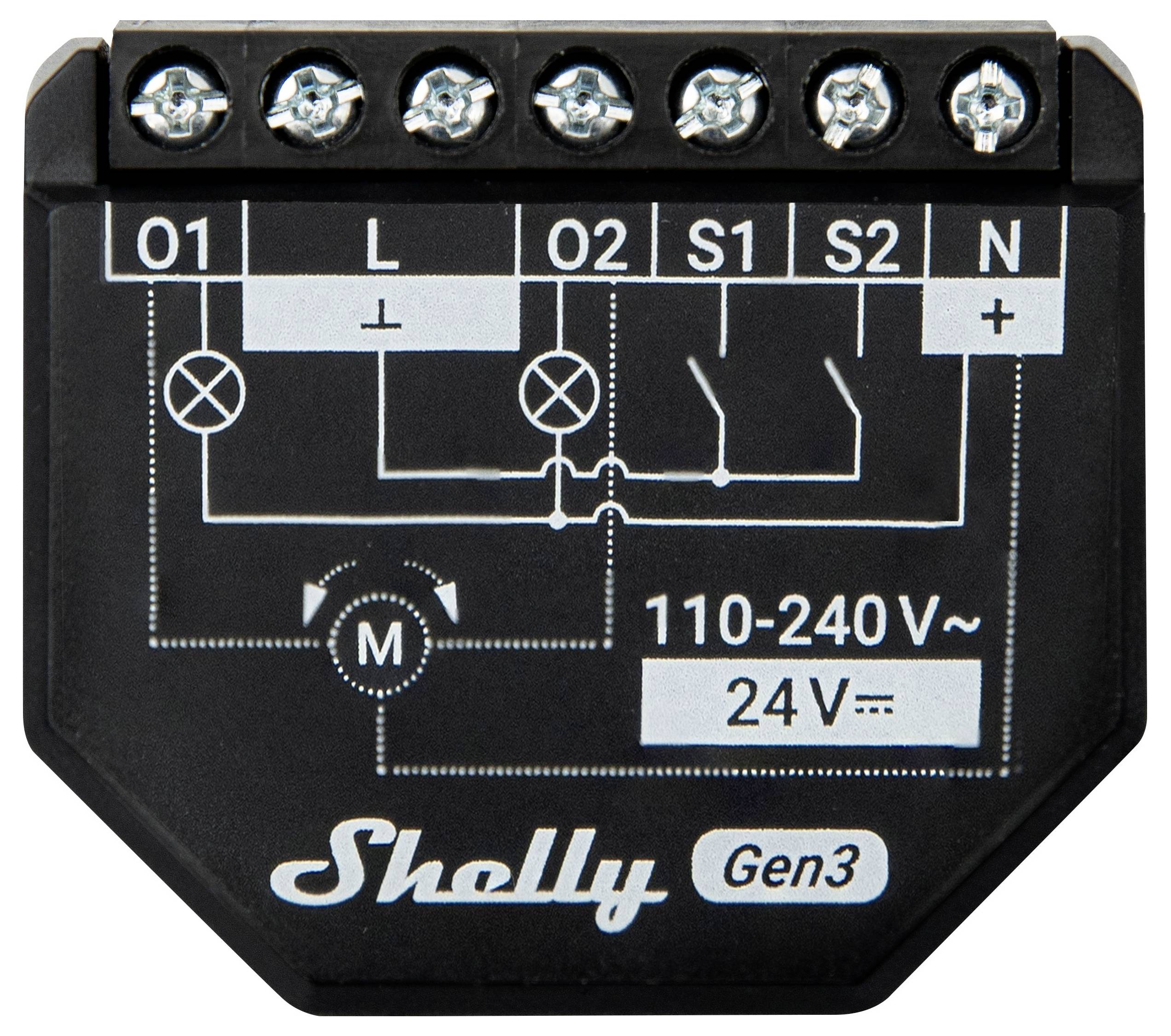 Shelly 2PM Gen3 Actuator Bluetooth, Wi-Fi