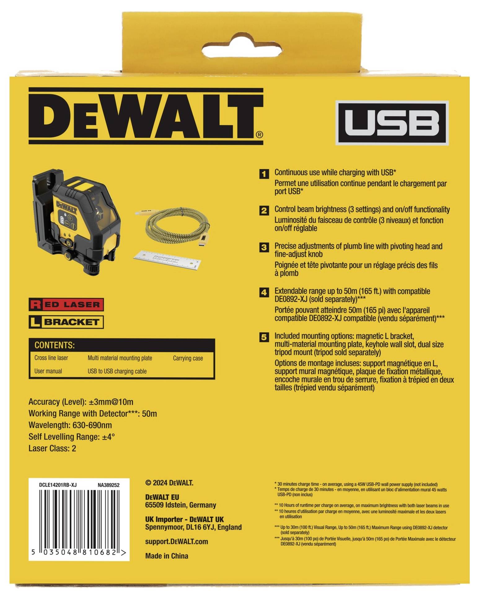 DEWALT Multi-line laser Range (max.): 30 m