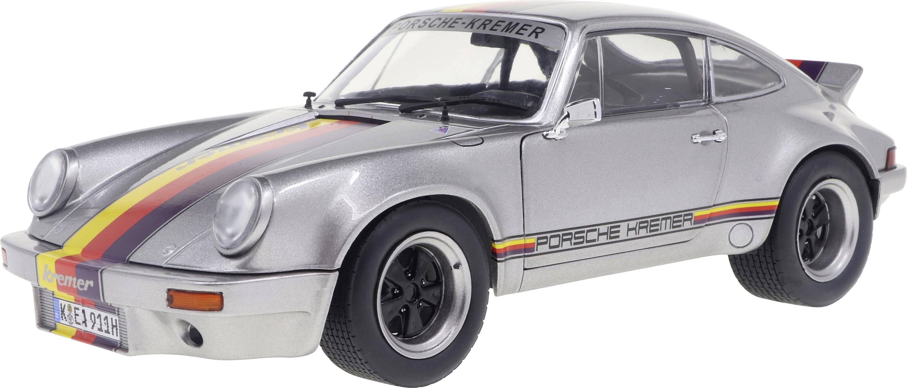 Solido Porsche 911 RSR Kremer 1973 silber 1:18 Model car
