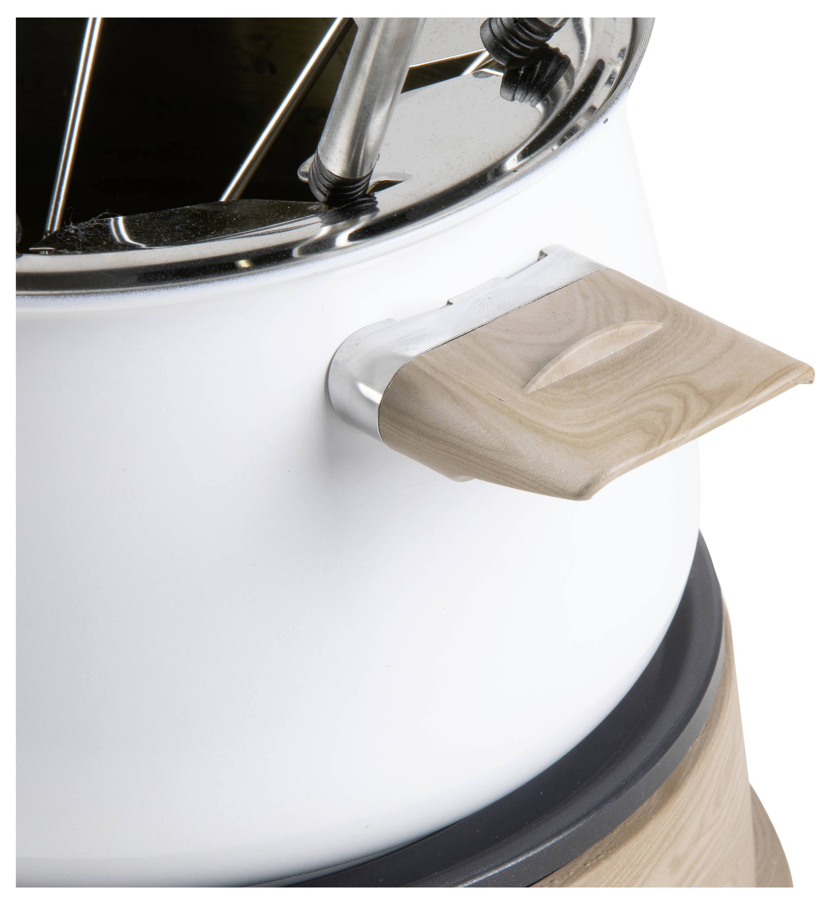 DOMO DO736F Fondue 1500 W Indicator light, 8 fondue forks Wood, White