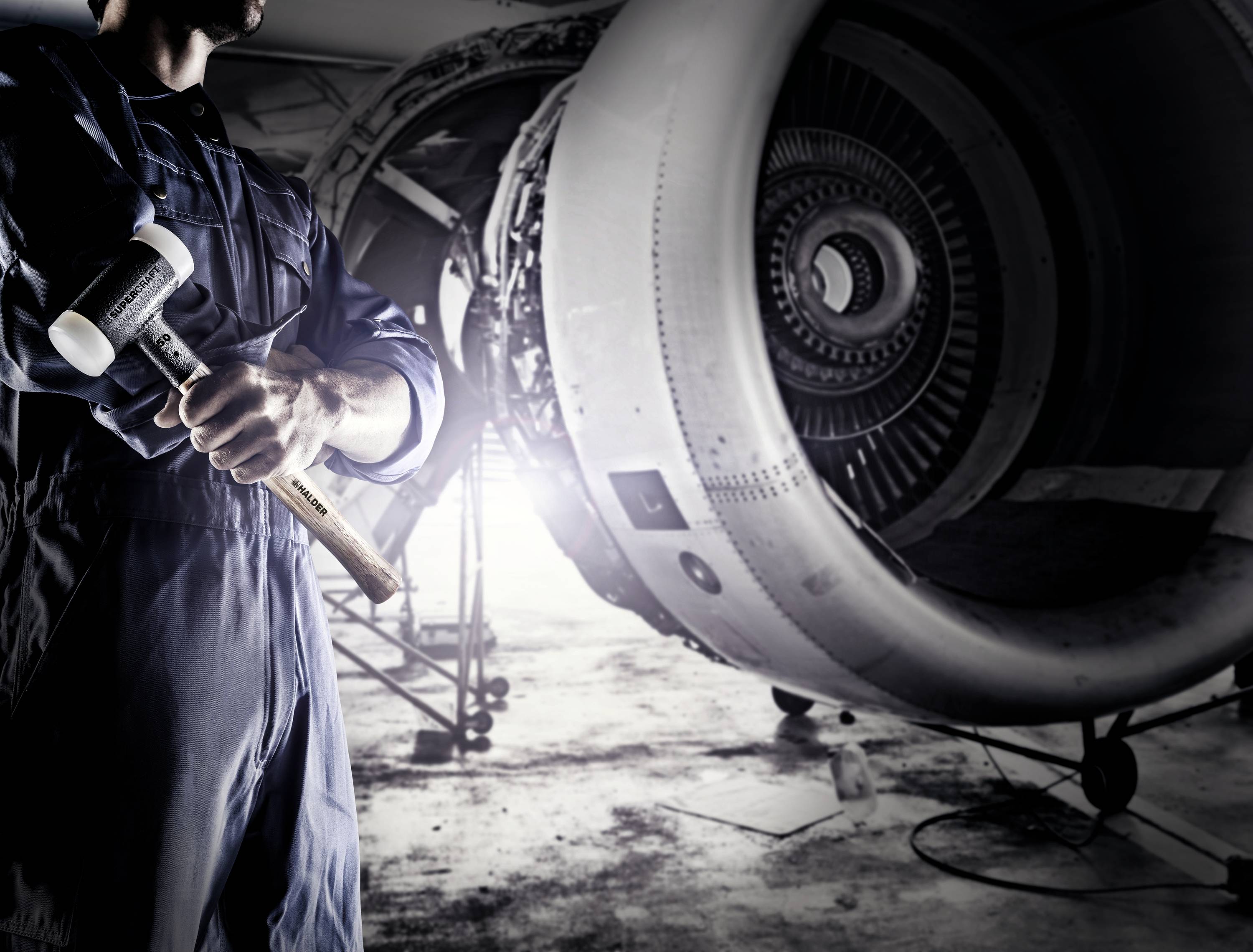 Halder SUPERCRAFT 3366.050 Soft-face hammer Ergonomic handle, Hard, Kickback-free 990 g 365 mm 1 pc(s)