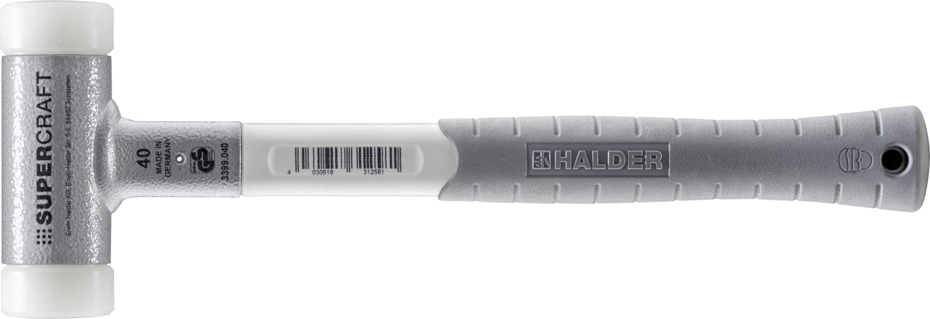 Halder SUPERCRAFT 3399.040 Soft-face hammer Ergonomic handle, Hard 790 g 365 mm 1 pc(s)