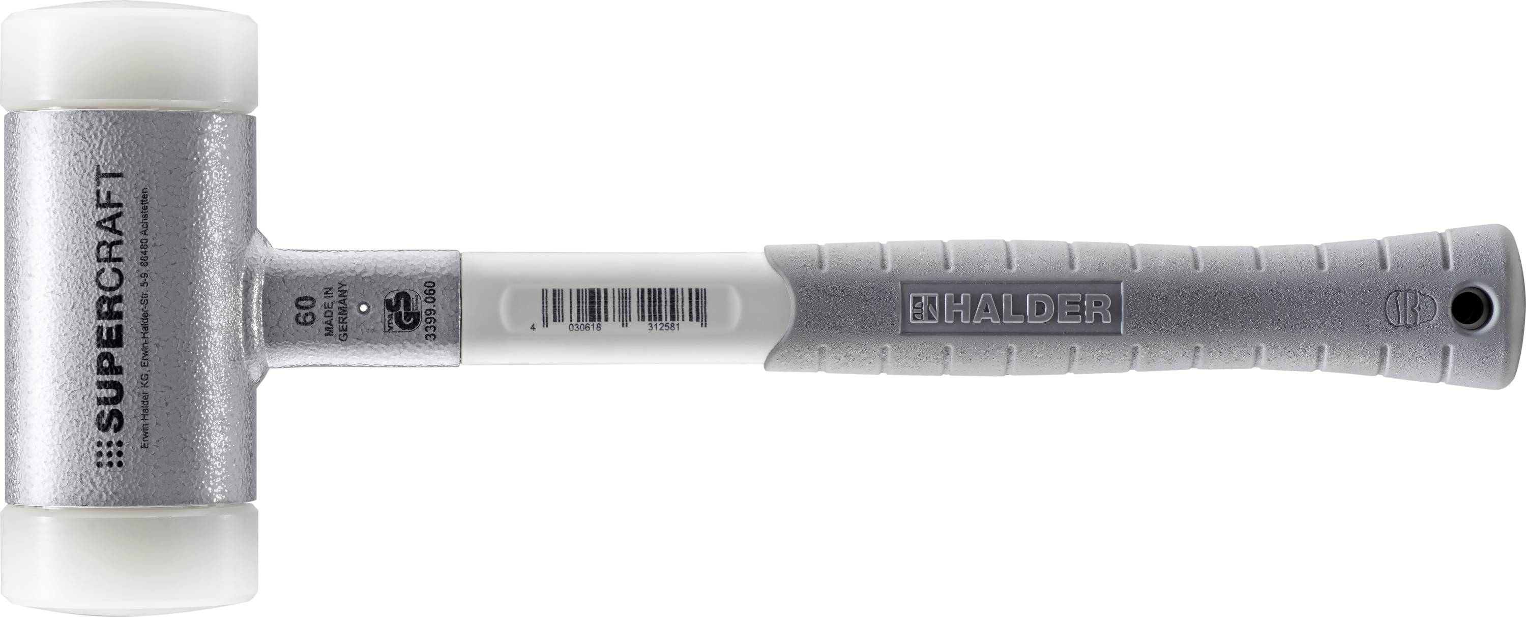 Halder SUPERCRAFT 3399.060 Soft-face hammer Ergonomic handle, Hard 1625 g 385 mm 1 pc(s)