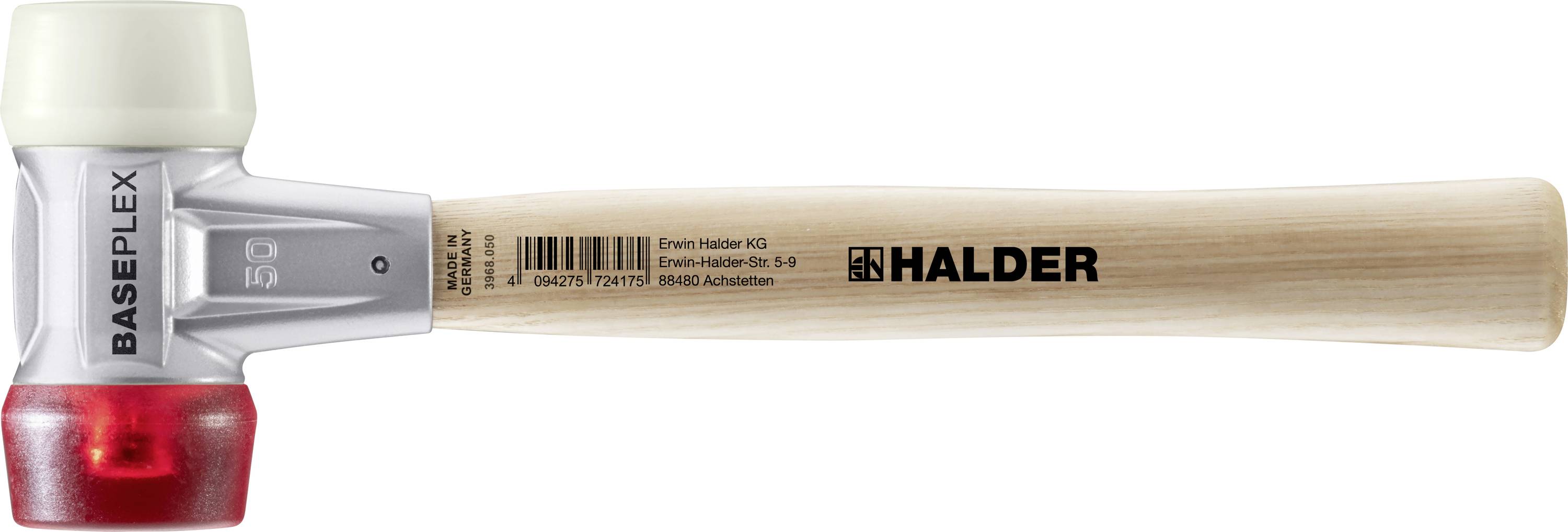 Halder BASEPLEX 3968.050 Soft-face hammer Ergonomic handle, Hard 940 g 340 mm 1 pc(s)