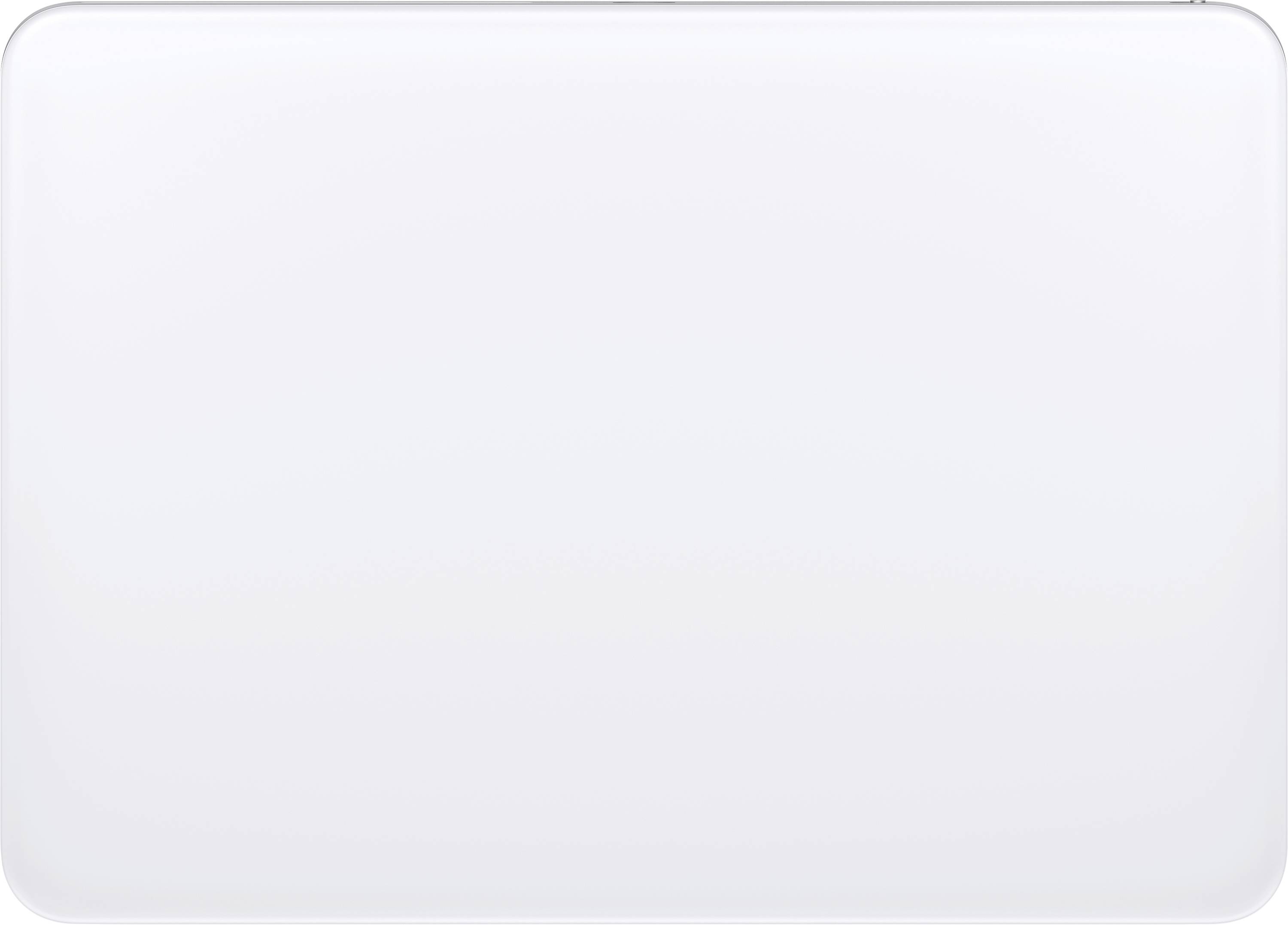 A plain, light grey rectangle resembling the back of a laptop or tablet, with no recognisable logos or details.