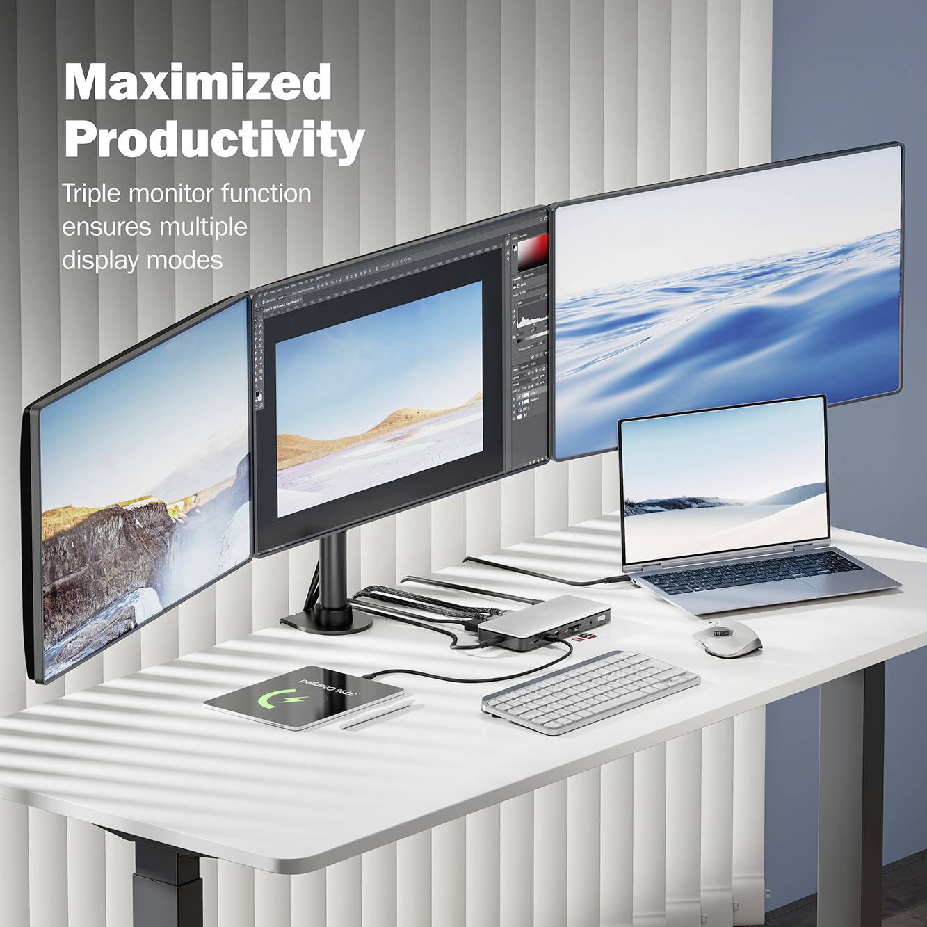 Digitus USB-C® docking station DA-70917 Charging function, Built-in card reader, Supports 8K@30 Hz (1x) / 4K@30Hz (2x)