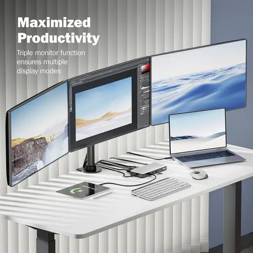 Digitus USB-C® docking station DA-70917 Charging function, Built-in card reader, Supports 8K@30 Hz (1x) / 4K@30Hz (2x) Digitus USB-C® docking station DA-70917 Charging function, Built-in card reader, Supports 8K@30 Hz (1x) / 4K@30Hz (2x)