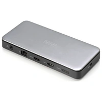 Digitus USB-C® docking station DA-70917 Charging function, Built-in card reader, Supports 8K@30 Hz (1x) / 4K@30Hz (2x) Digitus USB-C® docking station DA-70917 Charging function, Built-in card reader, Supports 8K@30 Hz (1x) / 4K@30Hz (2x)