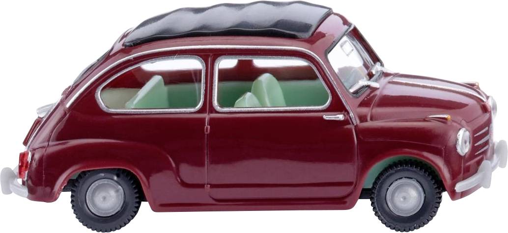 Wiking 009908 H0 Car Fiat 600, wine red