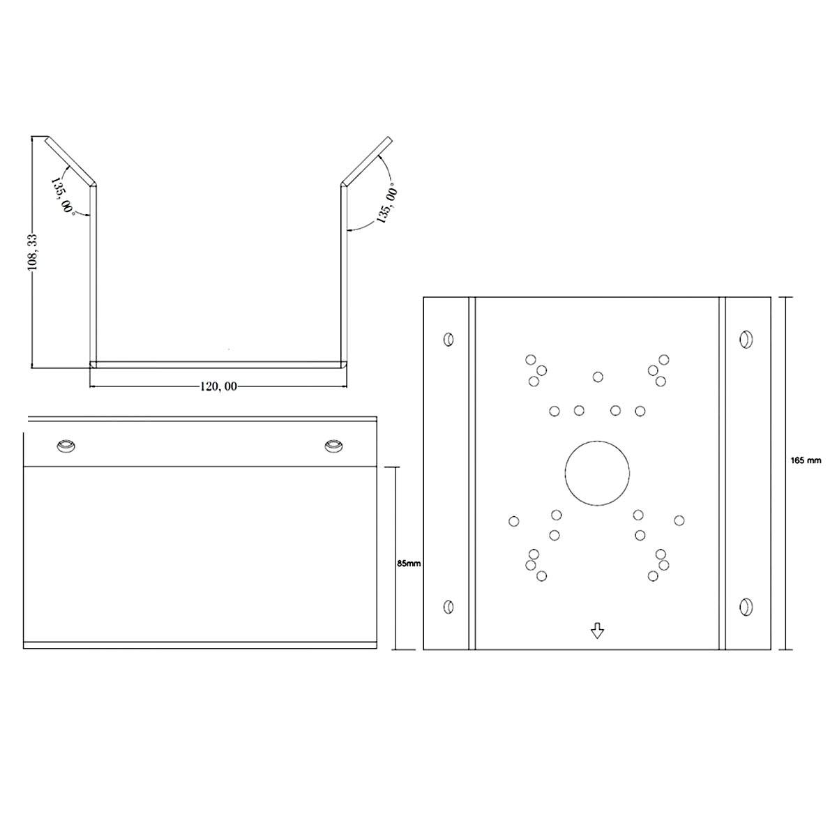 Foscam FABCB1 (white) Angle mounting bracket White
