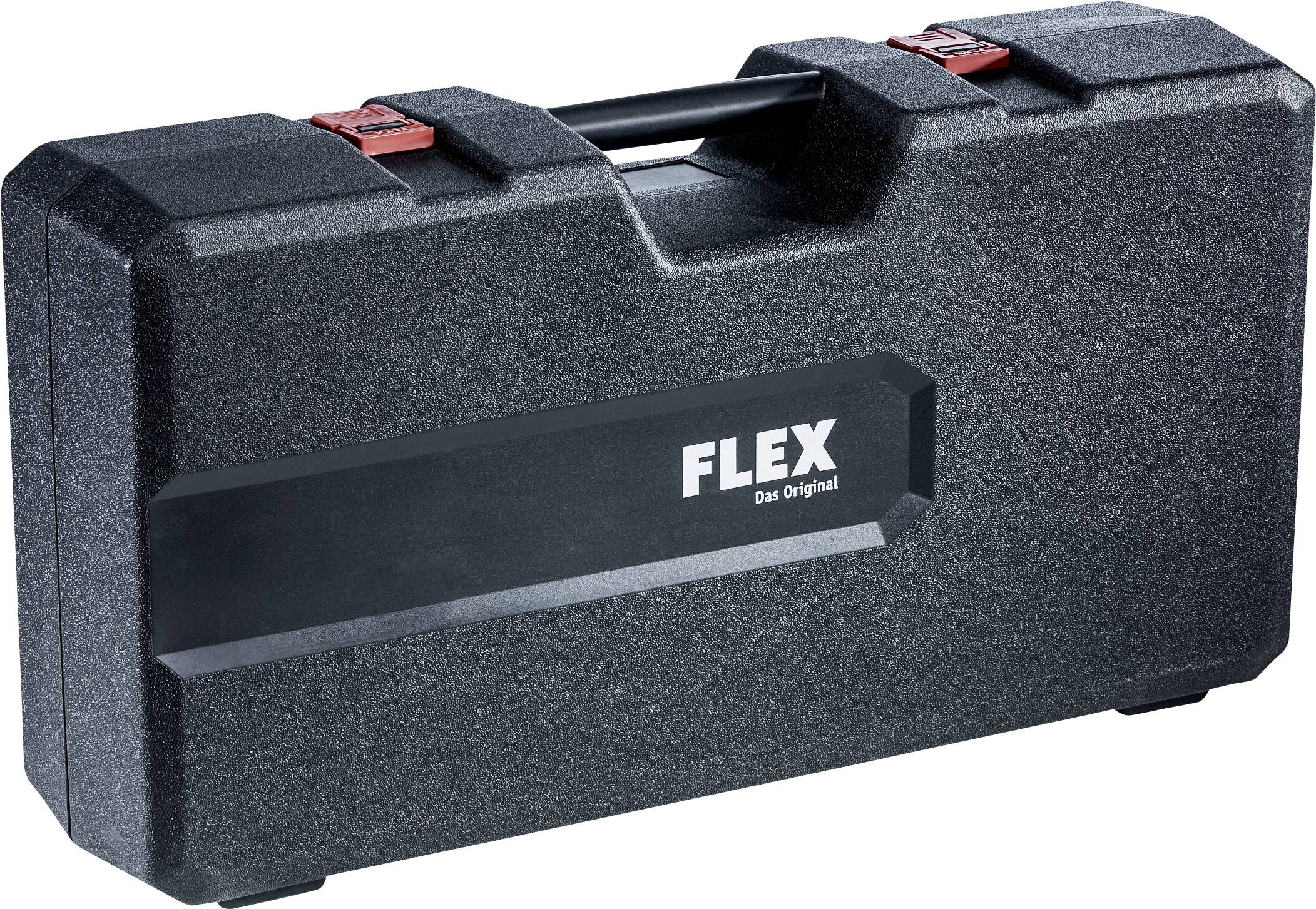 Black tool case with red closure, inscription reading 'FLEX The Original'.