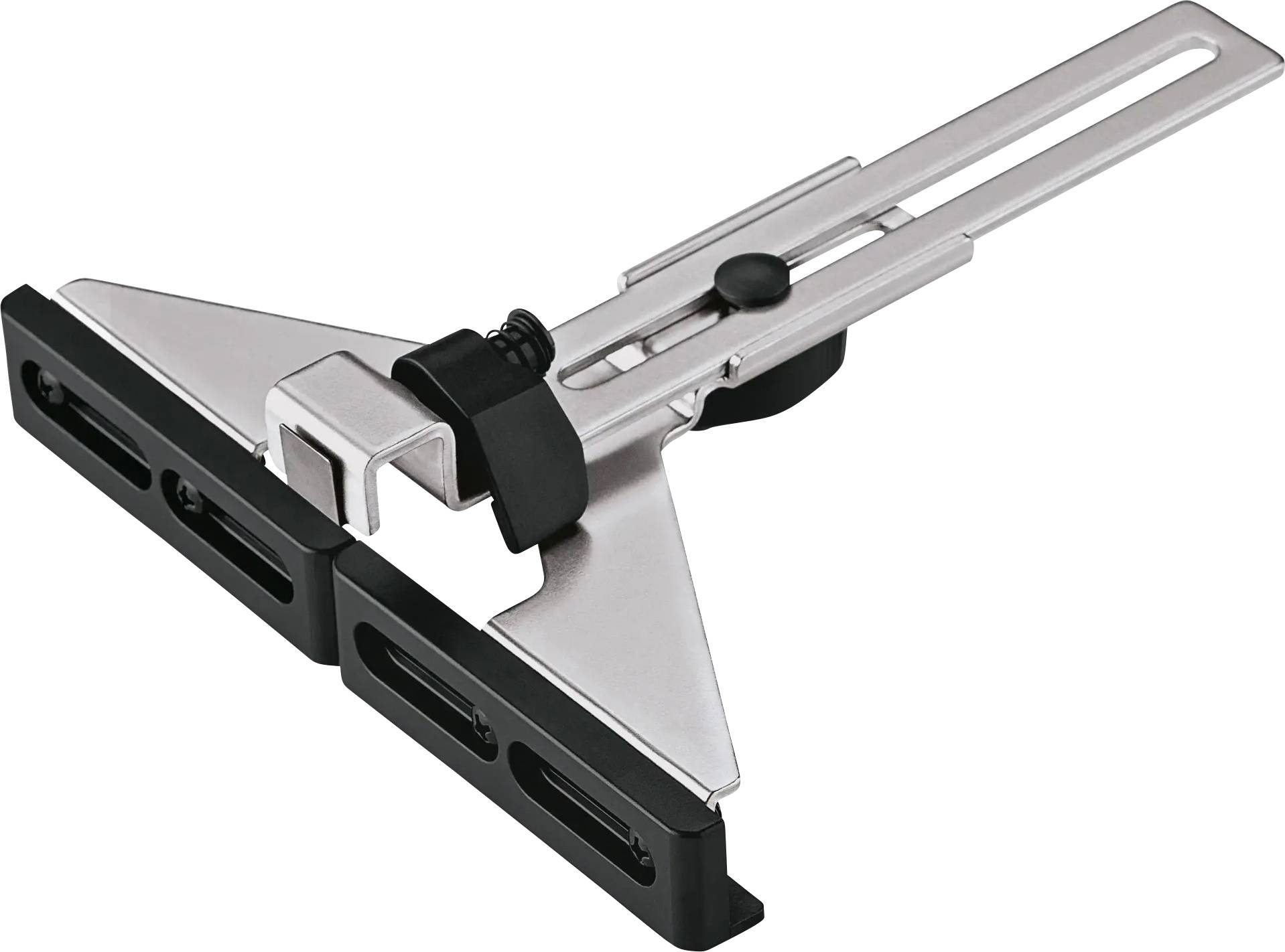 An adjustable floor nozzle attachment made of metal and plastic for vacuum cleaners. Suitable for hard floors and carpets.
