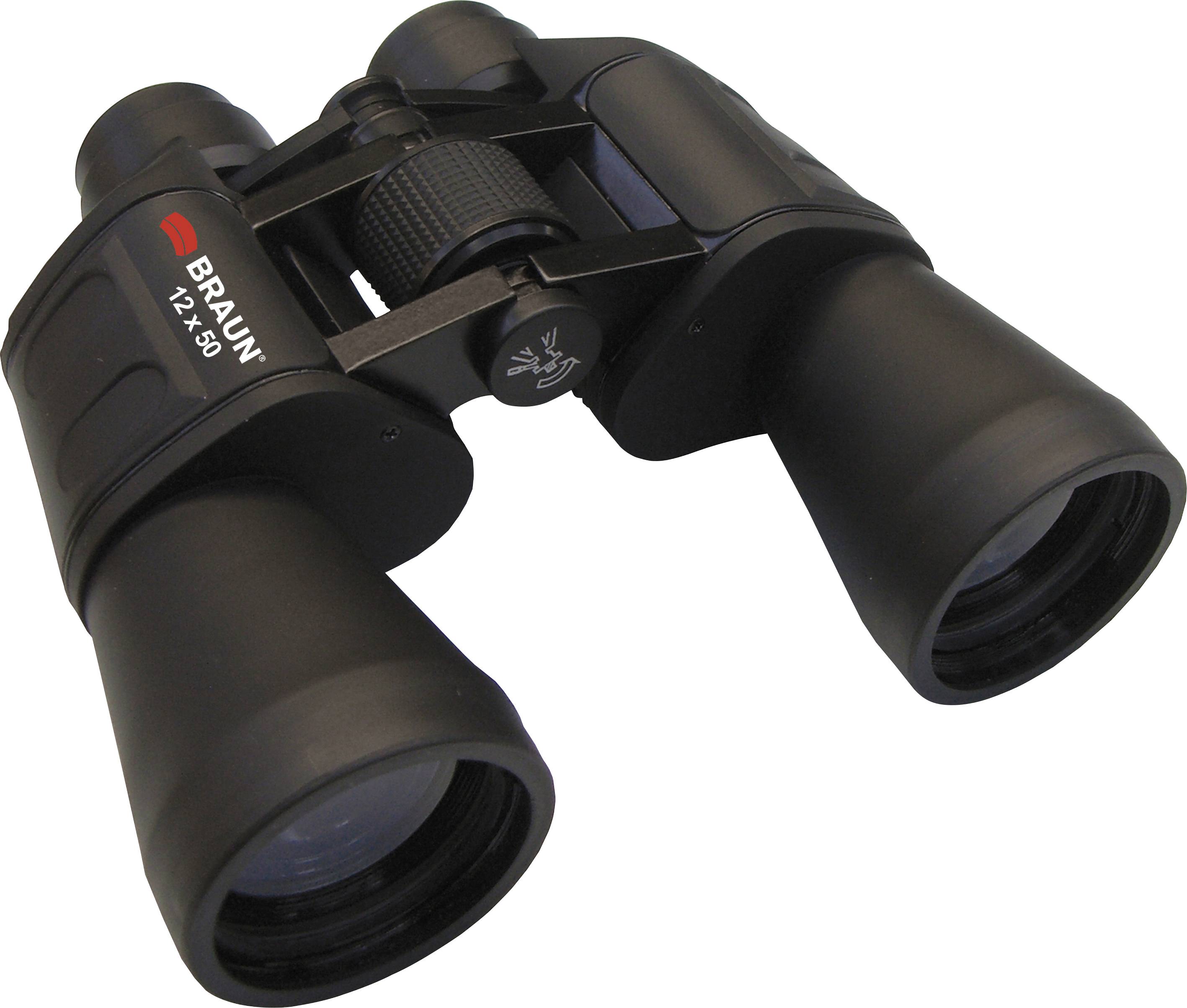 Braun Phototechnik Binoculars 20125 12 x 50 mm Porro prism Black 20125
