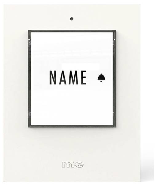 m-e modern-electronics 41430 Bell button backlit, incl. nameplate White