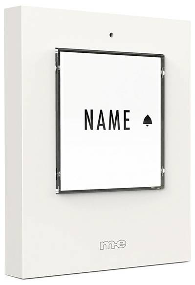 m-e modern-electronics 41430 Bell button backlit, incl. nameplate White