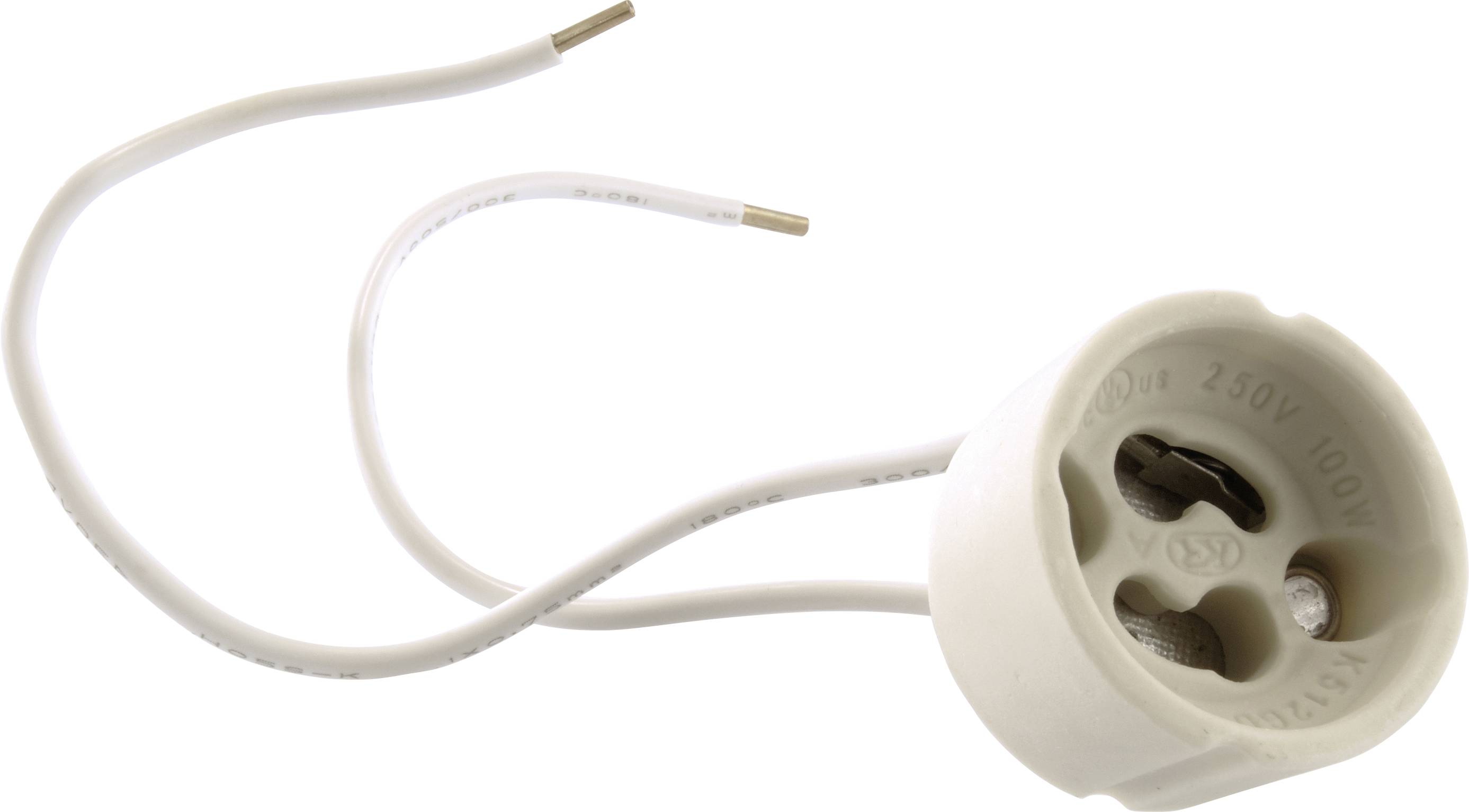 Deko Light 100202 Bulb holder GU10 1-piece set 230 V AC 35 W