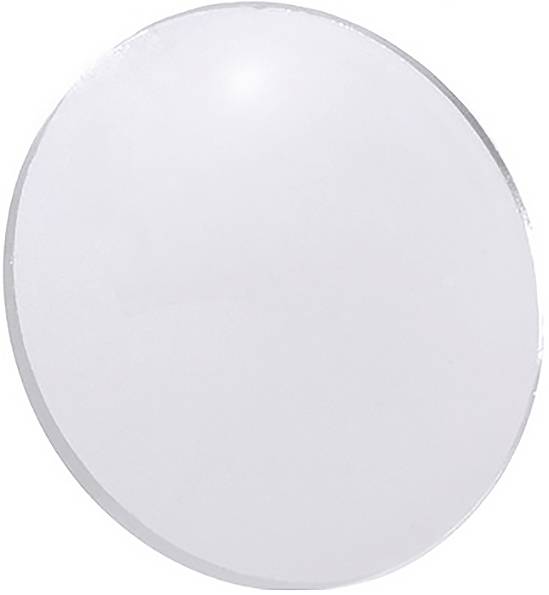 A single, round, silver-coloured medal on a white background.