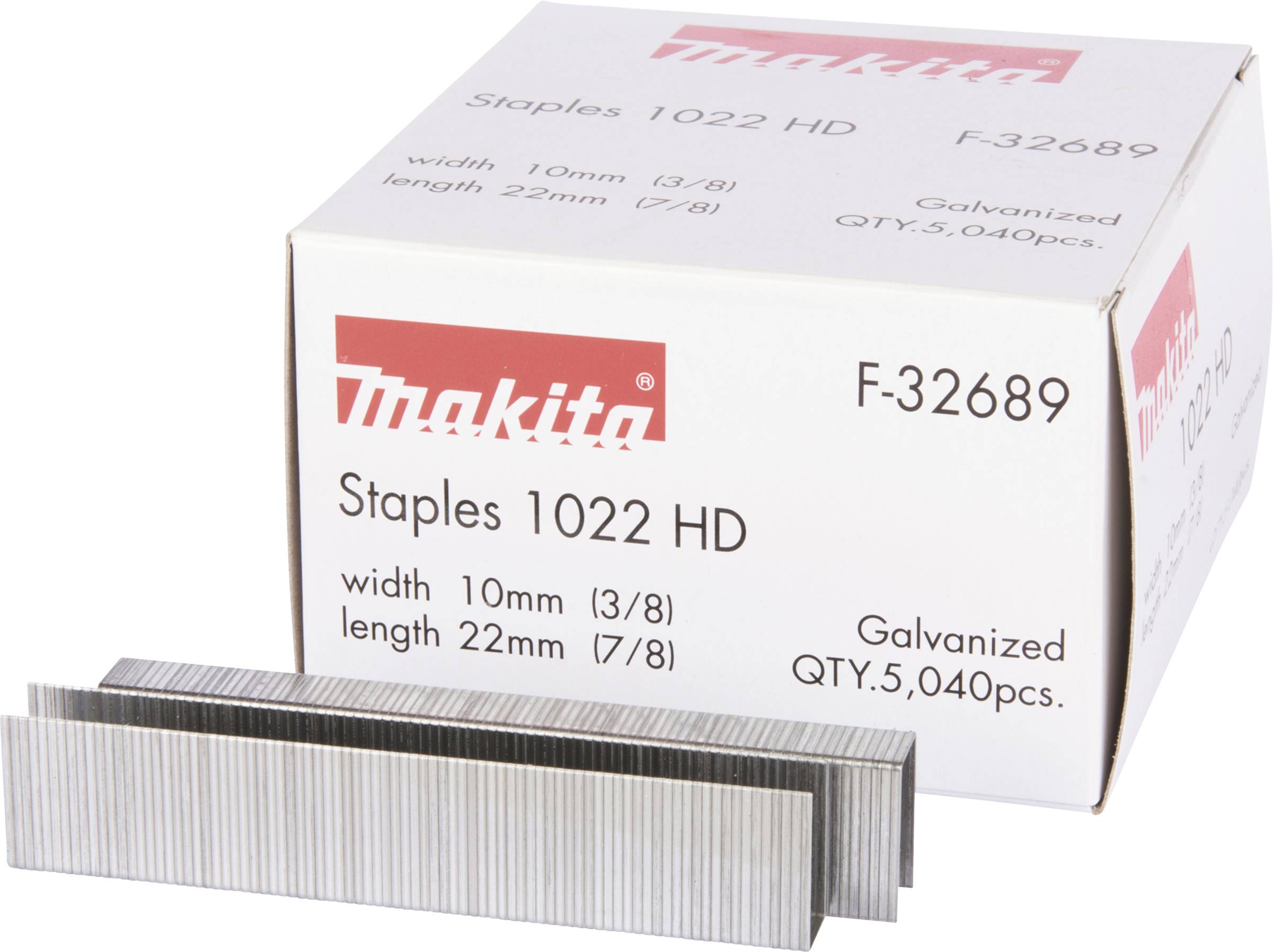 'Makita Staples 1022 HD, galvanised, width 10mm (3/8