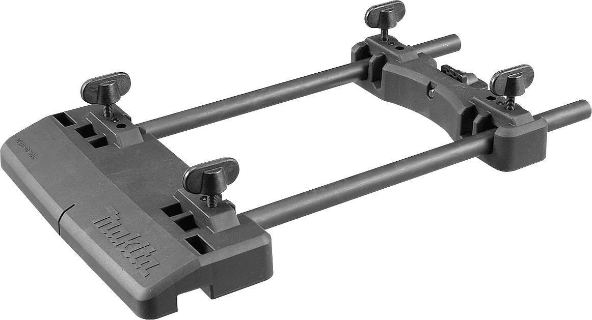 Mobile stand for a tool with four adjustable mounting brackets and a non-slip platform. Suitable for stabilising devices.