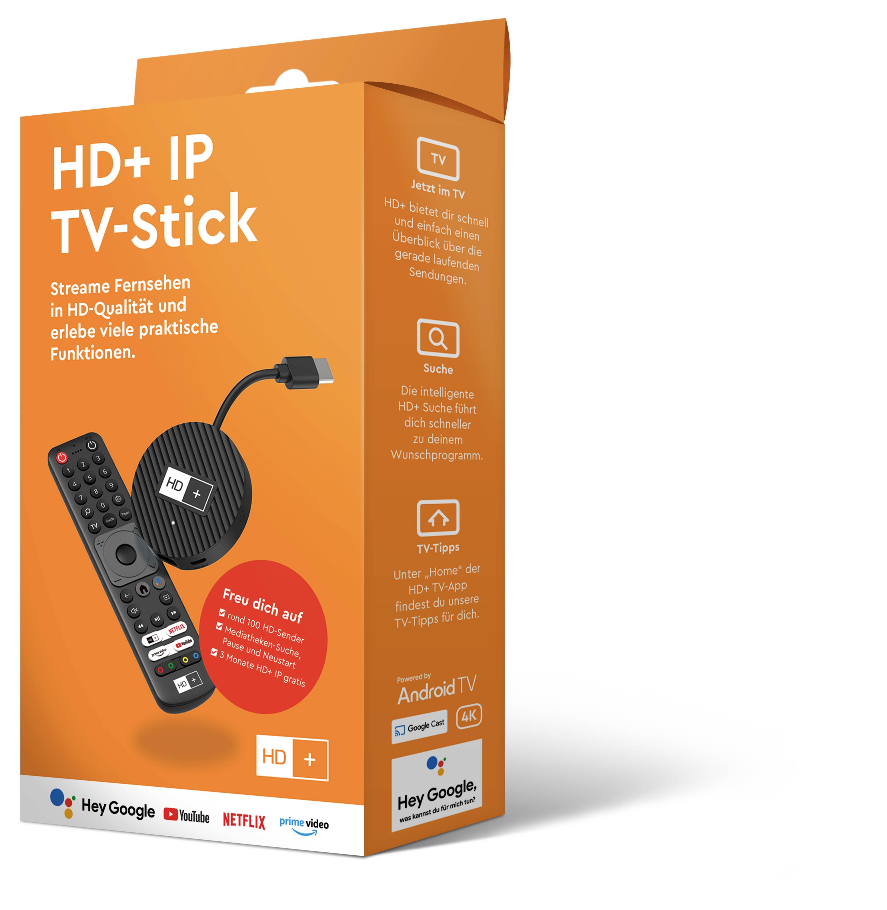 HD Plus IP TV stick incl. remote control