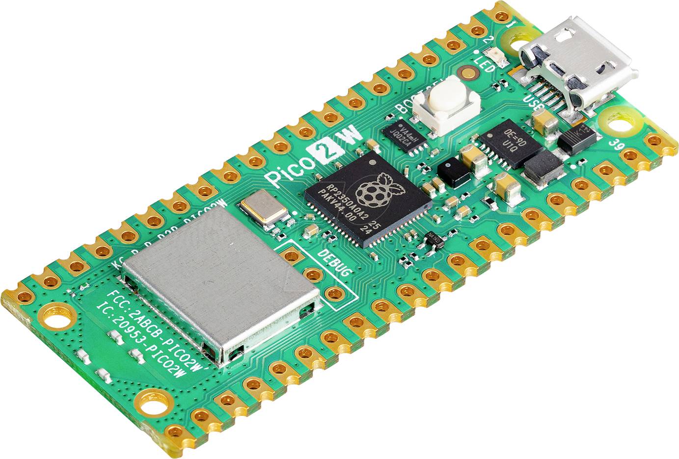 Raspberry Pi® Pico 2 W Microcontroller PICO 2W