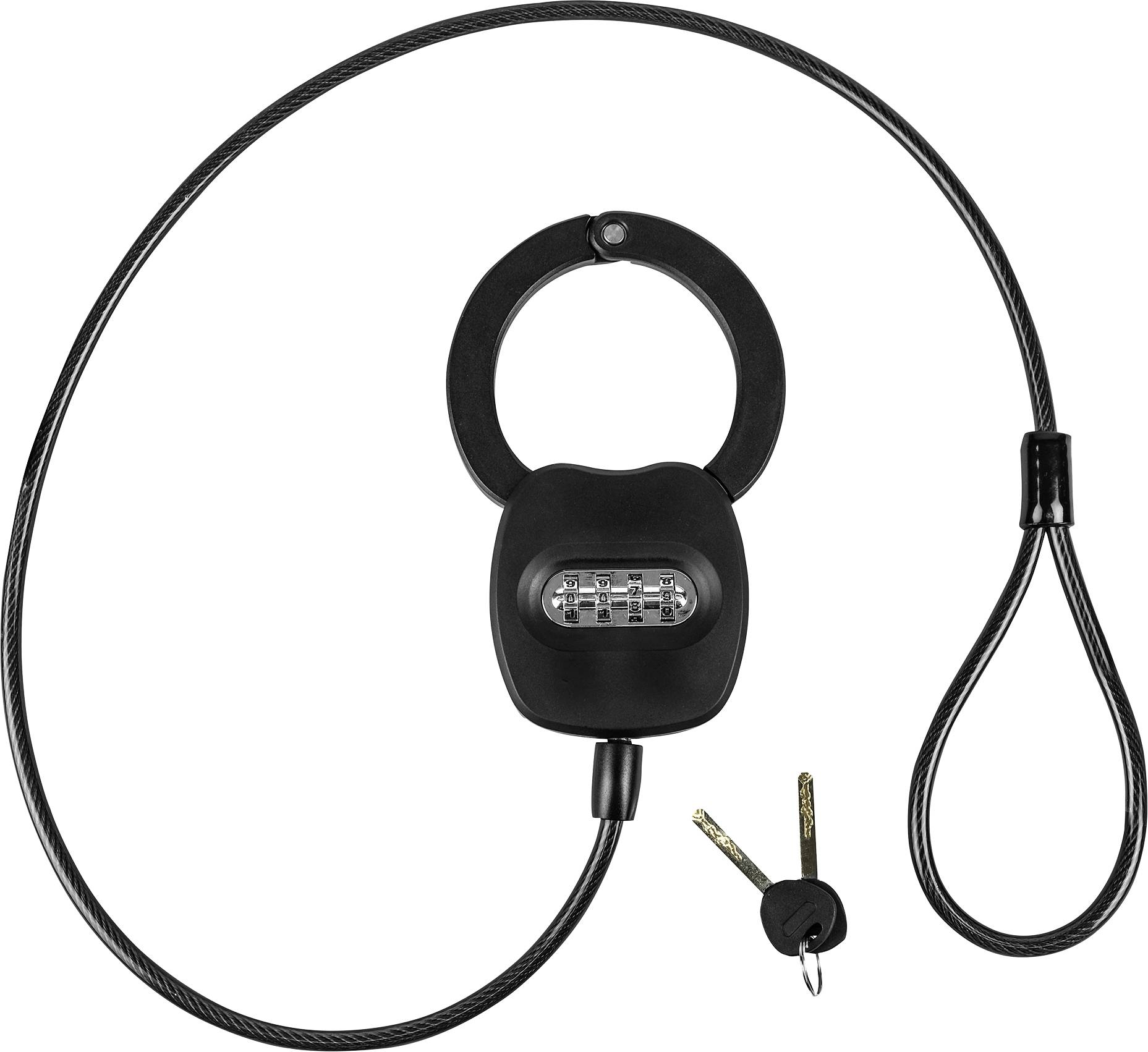 Eufab 16321 Steel cable lock Combination lock