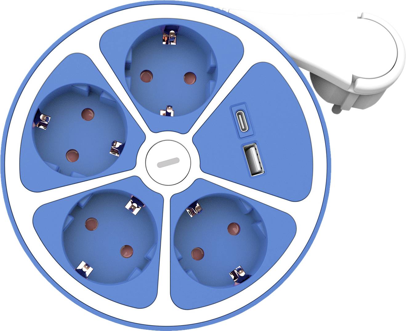 Roline 19.07.2340 Power strip White blue CEE connector 1 pc(s)