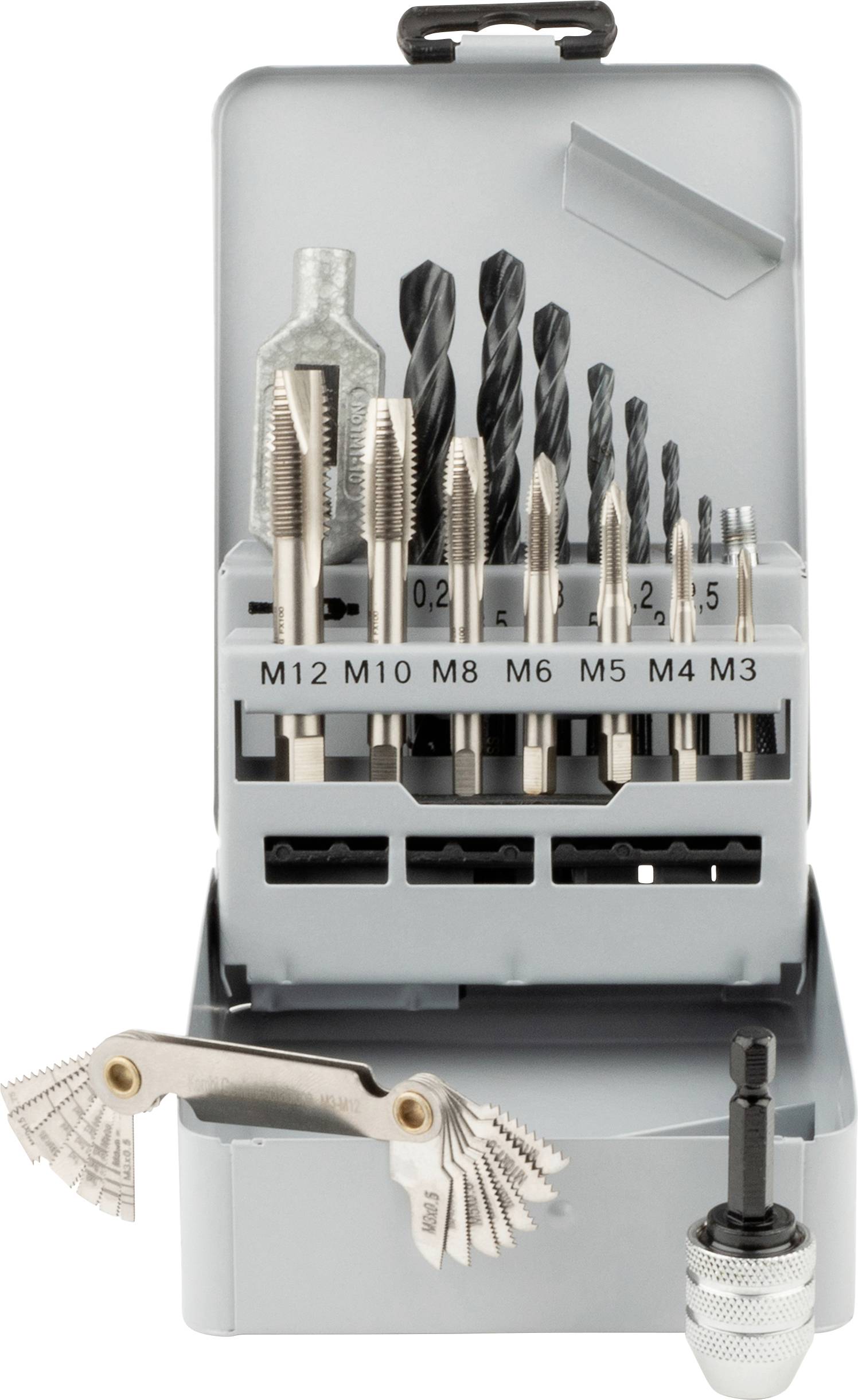 GSR 00708040 Tap tool kit 17-piece metric M3 - M12 DIN 352 HSS-G 1 pc(s)