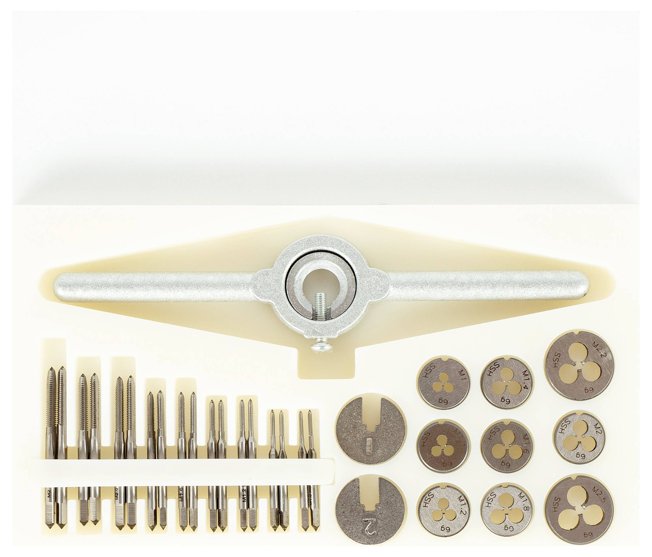 GSR 00708120 Tap tool kit 31-piece HSS-G metric M1 - M2.6