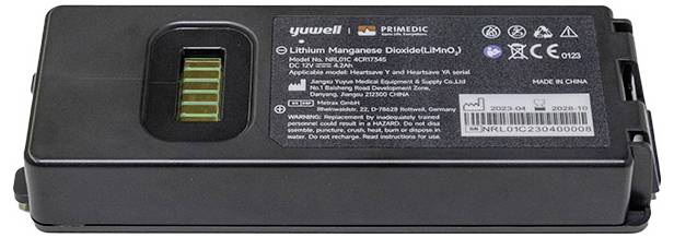 Primedic HeartSave Y/YA LiMNO2 Battery