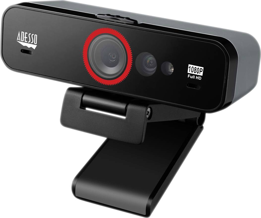 Adesso CyberTrack F1 Full HD webcam 1920 x 1080 Pixel Supports Windows Hello