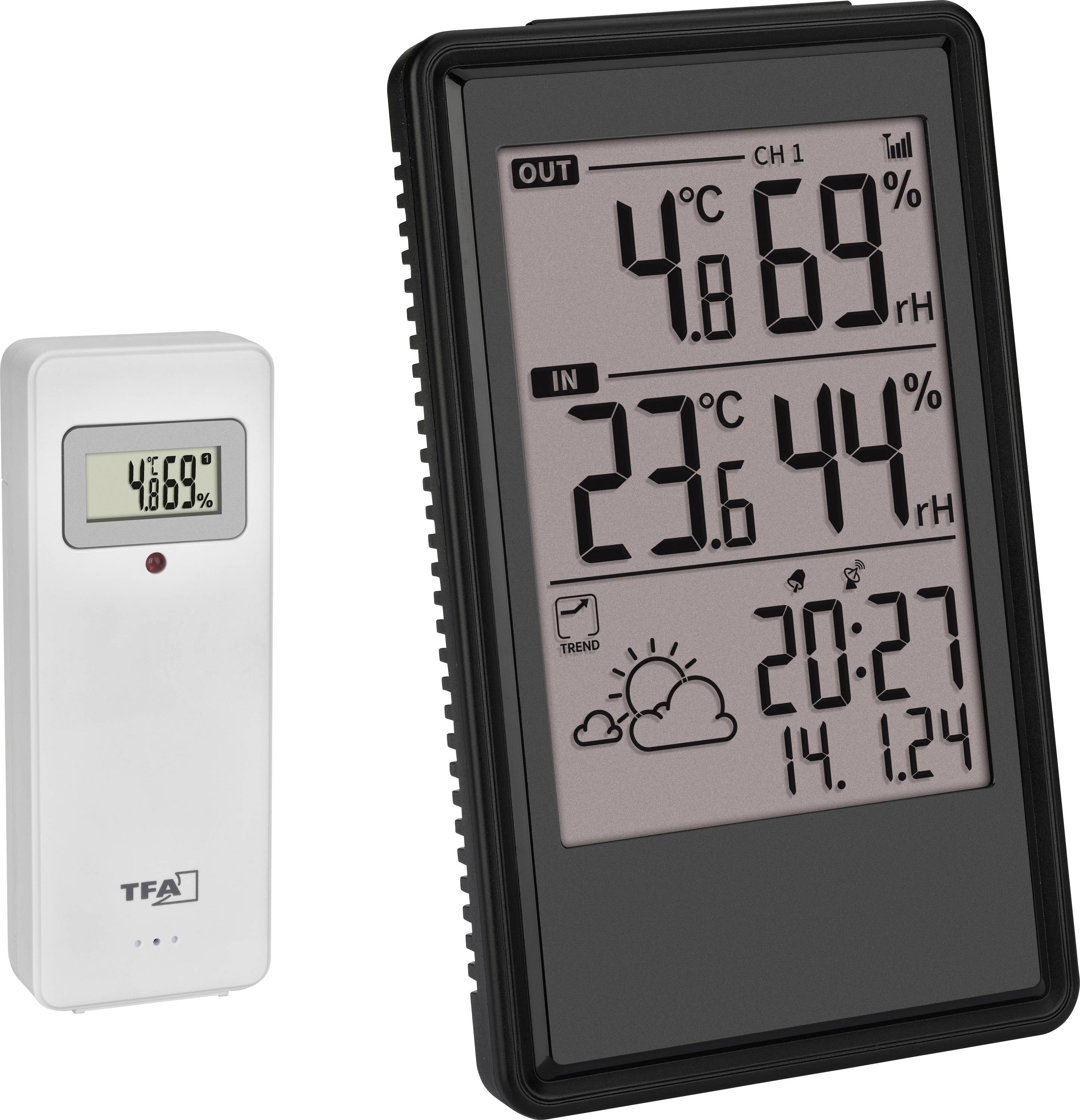 TFA Dostmann ETNA 35.1173.01 Wireless digital weather station Forecasts for 6 to 12 hours Max. number of sensors 3
