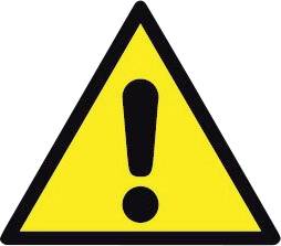 Mandatory sign General warning sign 1 pc(s)